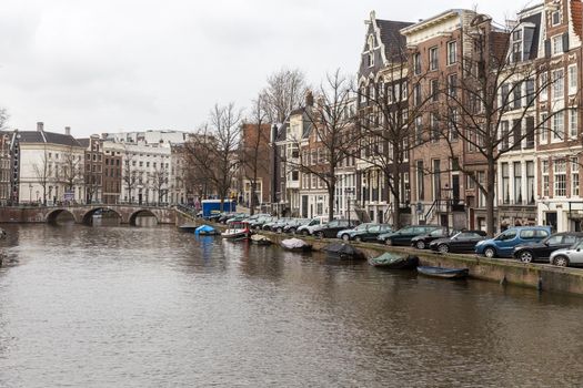 AMSTERDAM, NETHERLANDS - MARCH 16: Streets of the city, on March 16, 2014 in Amsterdam