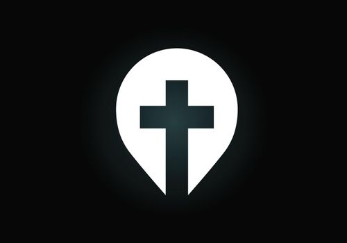 Church logo. Christian symbols. The cross of Jesus. the Christian sign