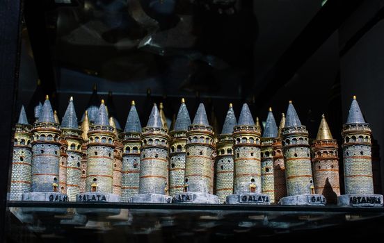  Galata Tower model from ancient  times in Istanbul