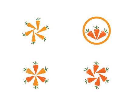 carrot ilustration logo vector