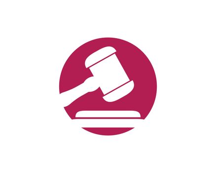law hammer Logo Template