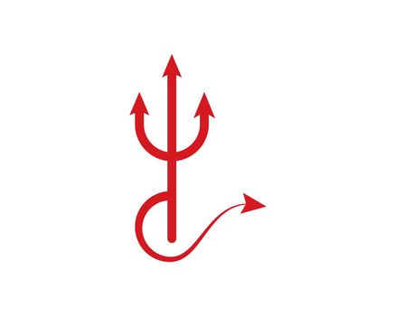 Trisula Devil logo vector
