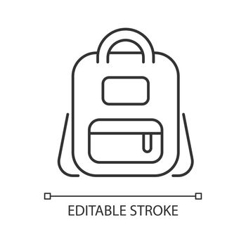 Schoolbag linear icon