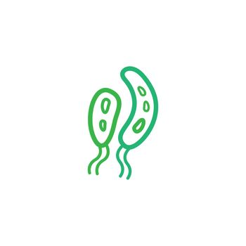 Bacterial Probiotic icon vector flat design