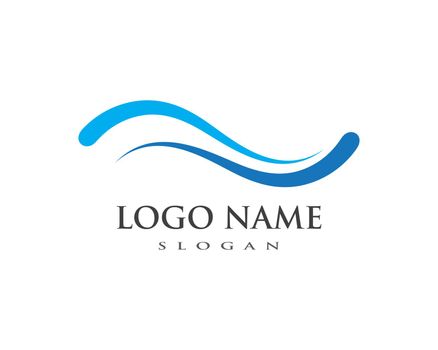 splash Water, Wave symbol and icon Logo Template