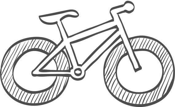 Sketch icon - Fat tyre bicycle