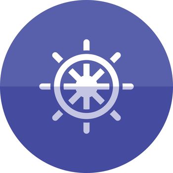 Circle icon - Ship steer wheel