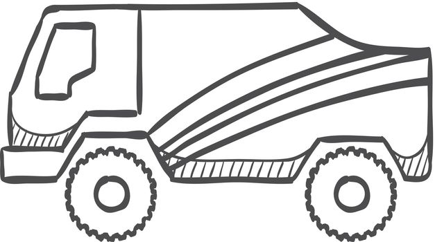 Sketch icon - Rally truck