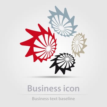 Originally designed vector color business icon