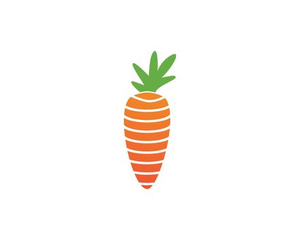 carrot ilustration logo vector