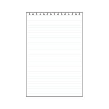 blank lined page sheet for notes with ring holes
