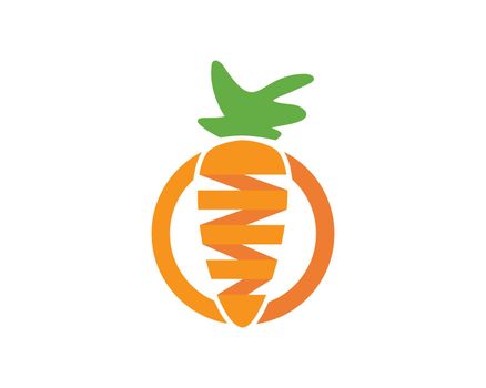 carrot ilustration logo vector 