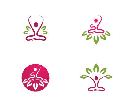 spa logo. Lotus flowers design logo Template icon