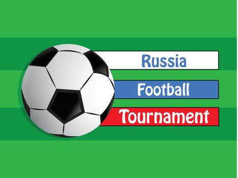 illustration of elements of soccer sport background