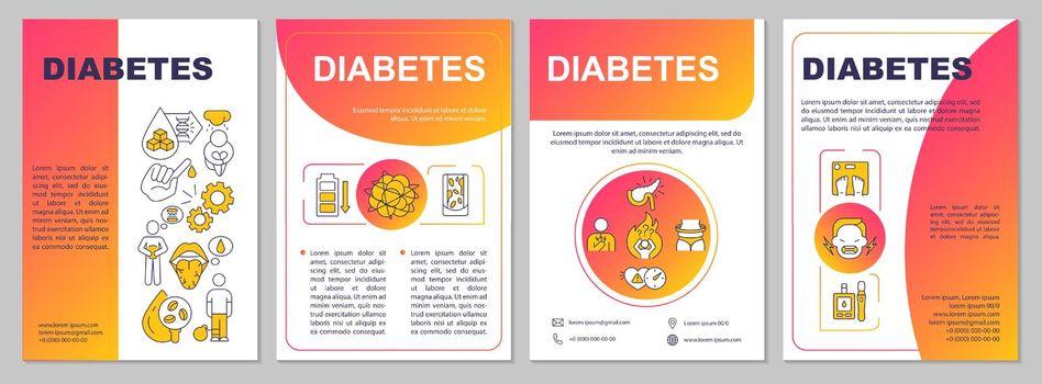 Diabetes brochure template