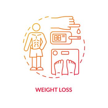 Weight loss concept icon