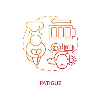 Fatigue concept icon