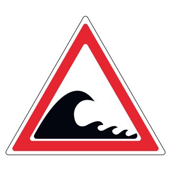 sign danger tsunami