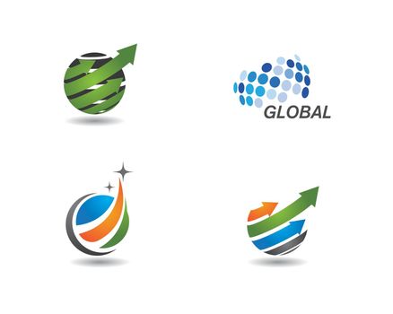 global business logo  ilustration