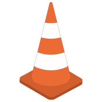 White orange traffic cone 3d sign vector cone cartoon traffic control