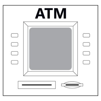 ATM for cash withdrawal
