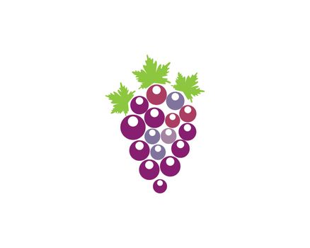 Grape with leaf icon