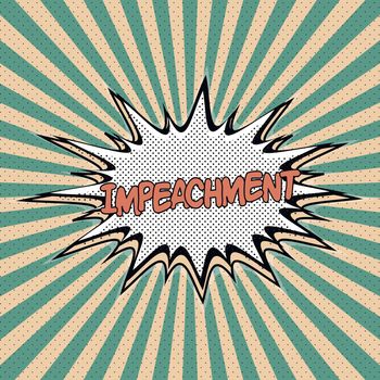 Declaration of impeachment pop art