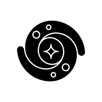 Galaxy black glyph icon