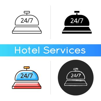 24 hour concierge service icon