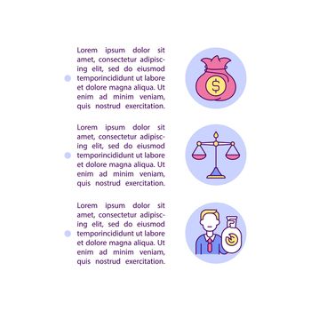 Civil remedies for infringement concept line icons with text