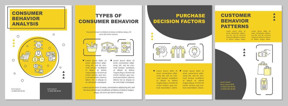 Consumer behavior analysis brochure template