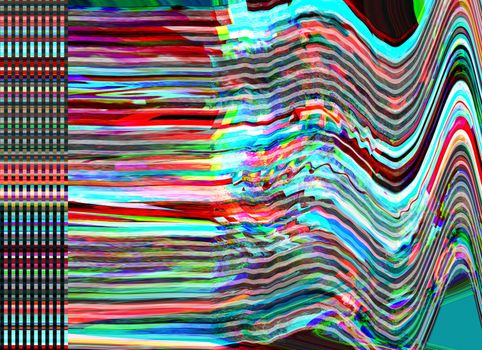 Glitch TV Noise Photo Background Computer screen error Digital pixel noise abstract design Photo glitch Television signal fail Data decay Technical problem grunge wallpaper Colorful