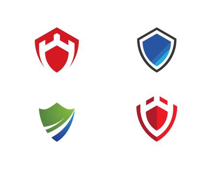 Shield symbol logo template 