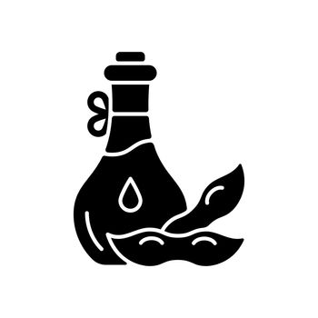 Soybean oil black glyph icon
