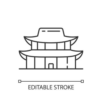 Gyeongbok palace linear icon