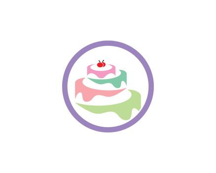 Cake logo vector 