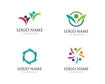Healthy Life people Logo template