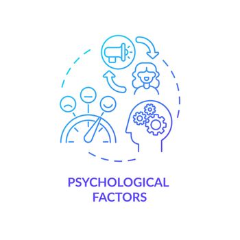 Psychological factors concept icon