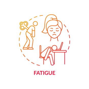 Fatigue concept icon