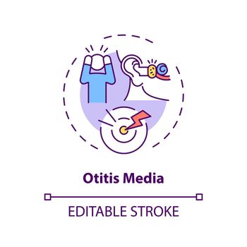 Otitis media concept icon