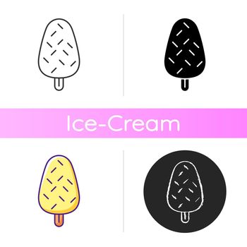 Vanilla ice cream with sprinkles icon