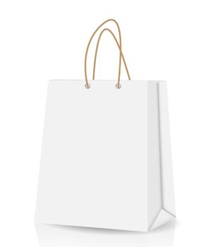 Empty Shopping Bag  for advertising and branding vector illustration