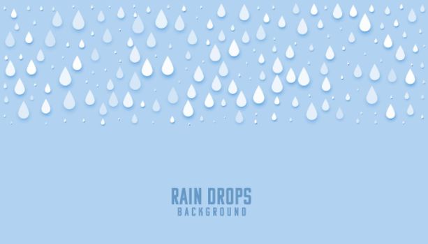 rain drops blue wet background