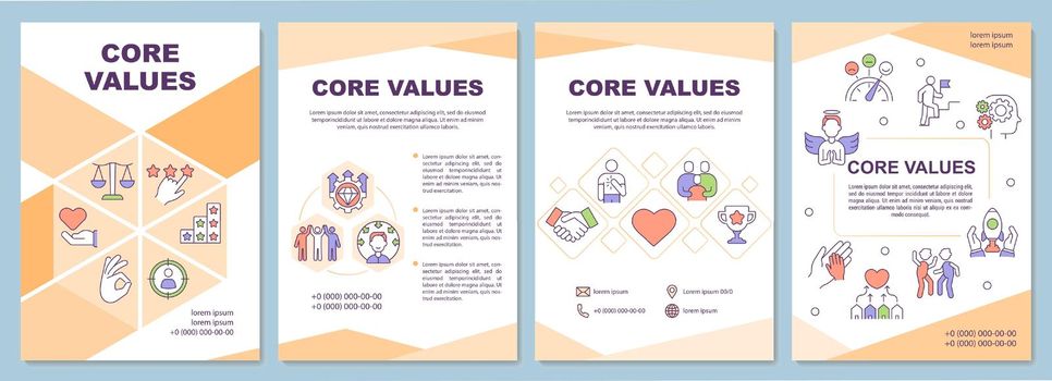 Core values brochure template