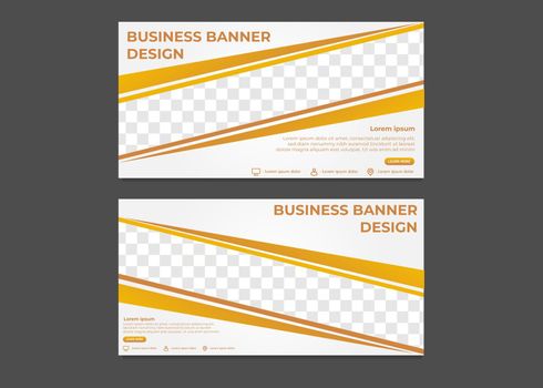 simple modern gradient business banner template
