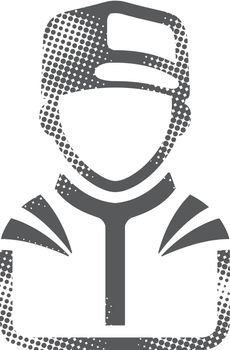 Halftone Icon - Racer avatar