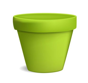 empty flowerpot vector illustration