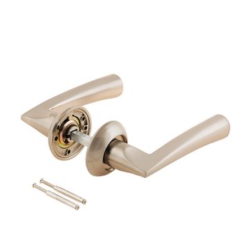Door Knob assembly on White Background
