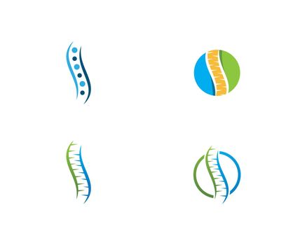 Spine diagnostics symbol logo template 