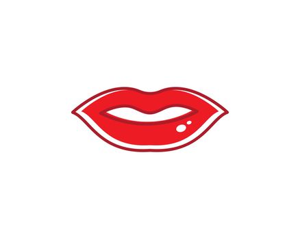 lips icon vector 